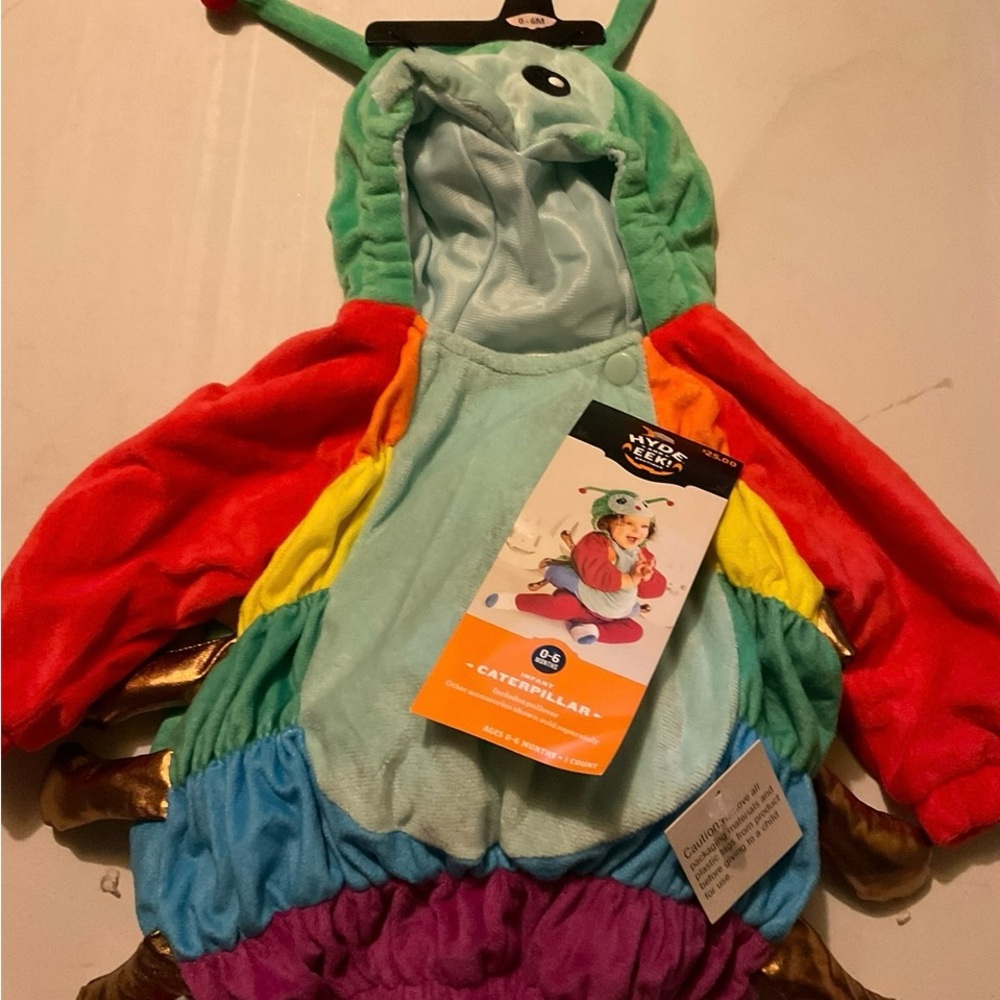 Colorful Caterpillar Kids Costume 0/6months new